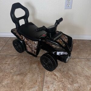 Kids Ride-On ATV Toy - Black and Brown